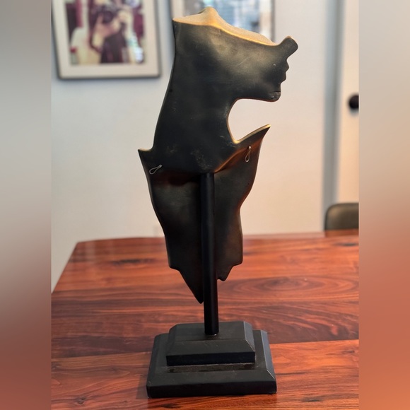 Necklace Earrings Jewelry Display Stand mannequin Head Bust Model Home Decor - Picture 4 of 9